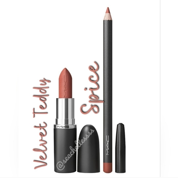 Best Deal!!! Spice + Velvet Teddy M•A•CXIMAL Silky Matte Duo Brand New In Box - Picture 1 of 14